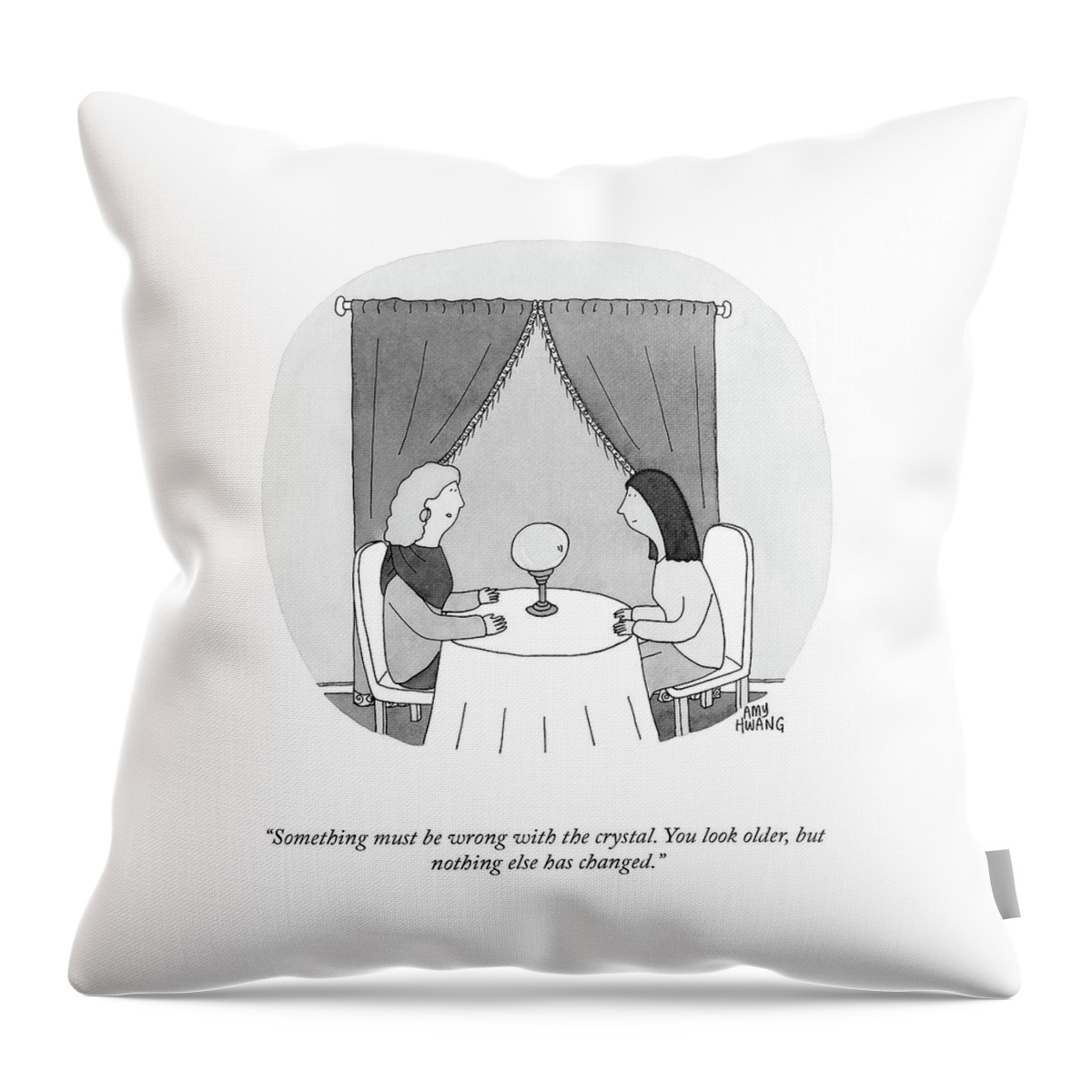 Something Must Be Wrong Throw Pillow