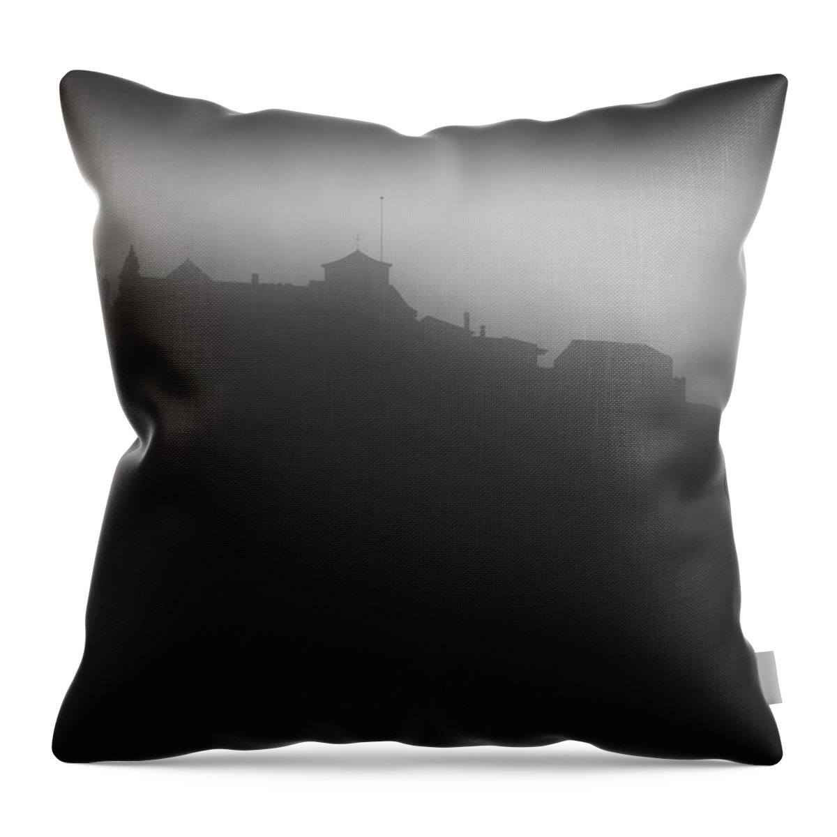 Clouds Throw Pillow featuring the photograph Sometimes we disappear by Gary Browne