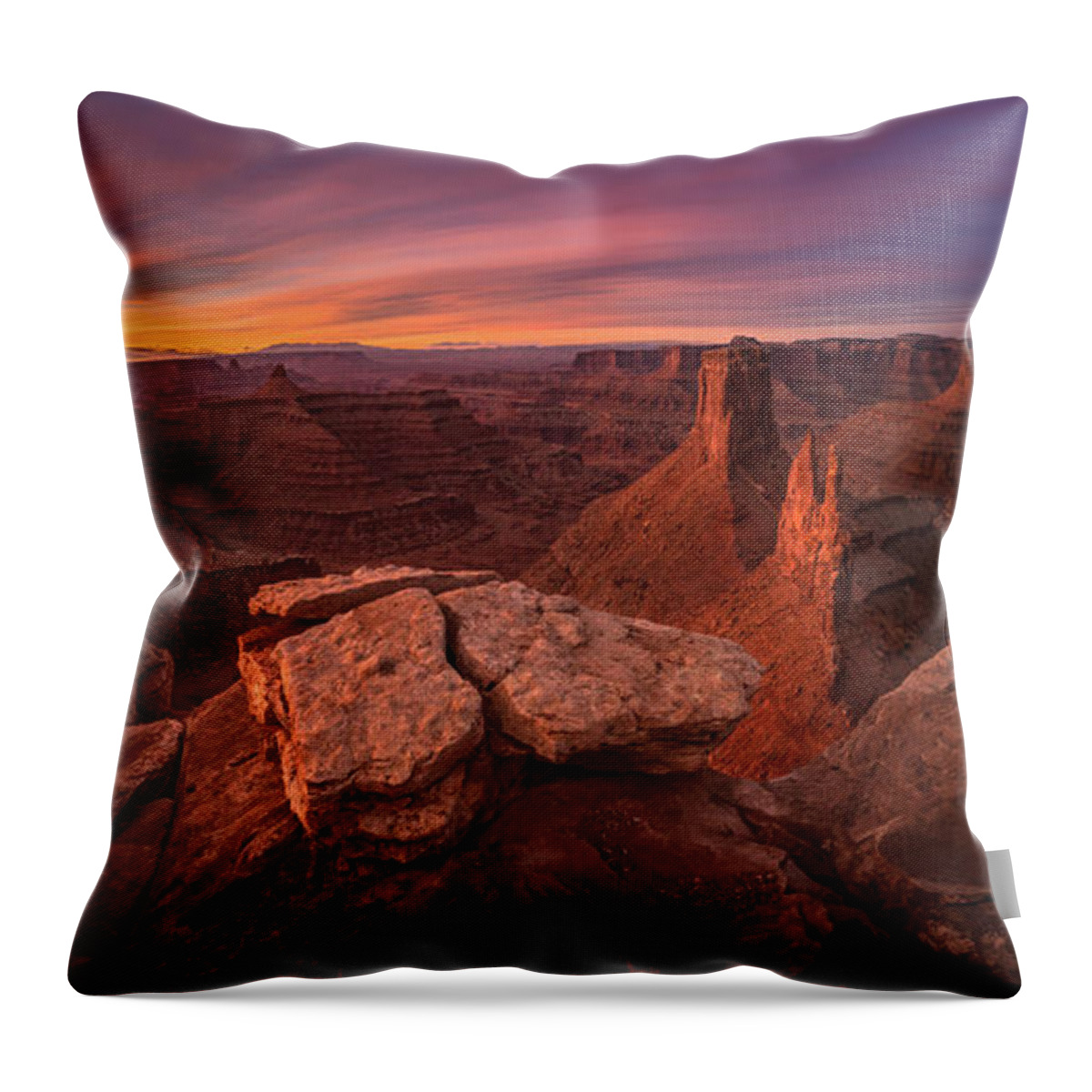 Southwest Throw Pillow featuring the photograph Southwest Sun by Ryan Smith