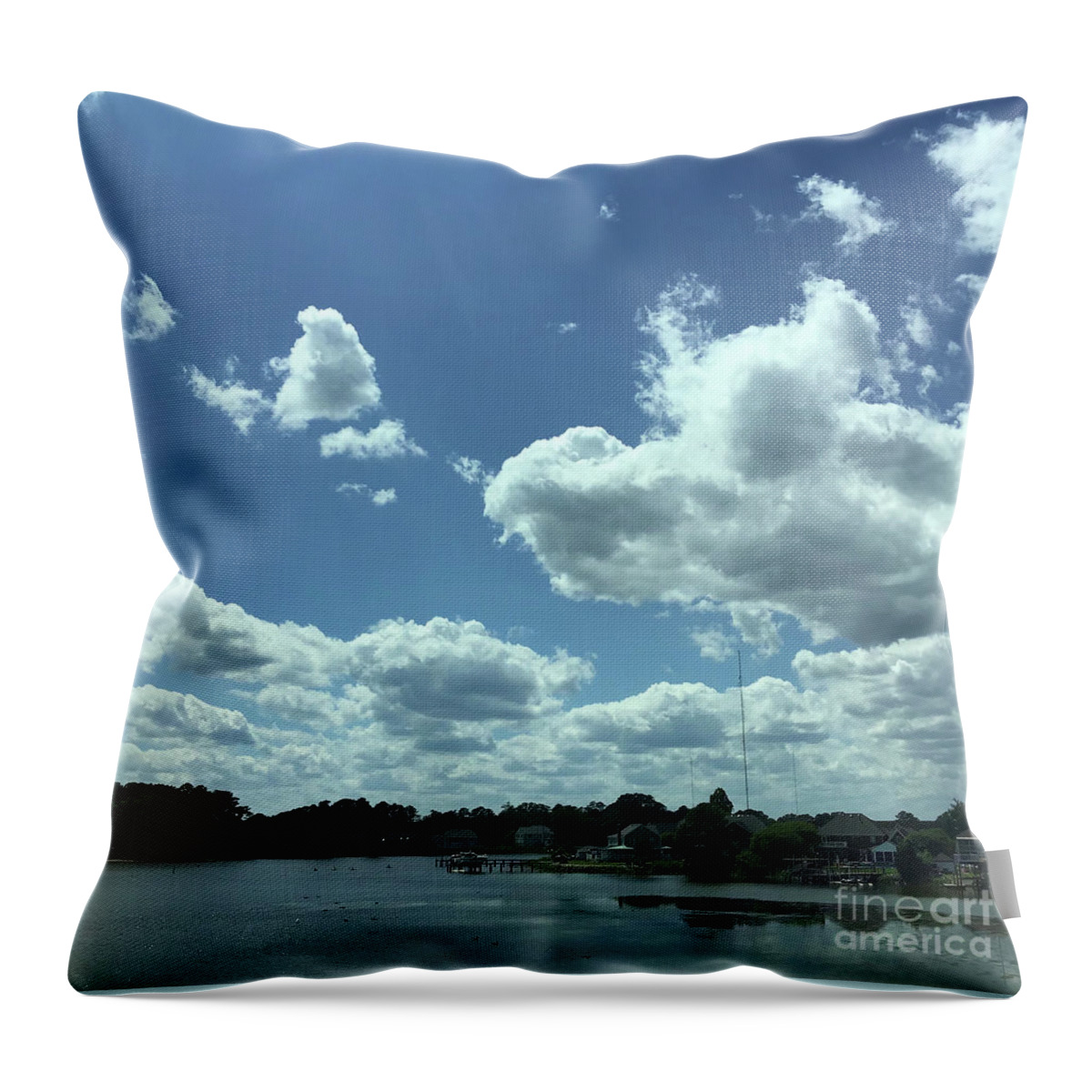 Clouds Throw Pillow featuring the photograph Spectacular Cloud Show by Catherine Wilson