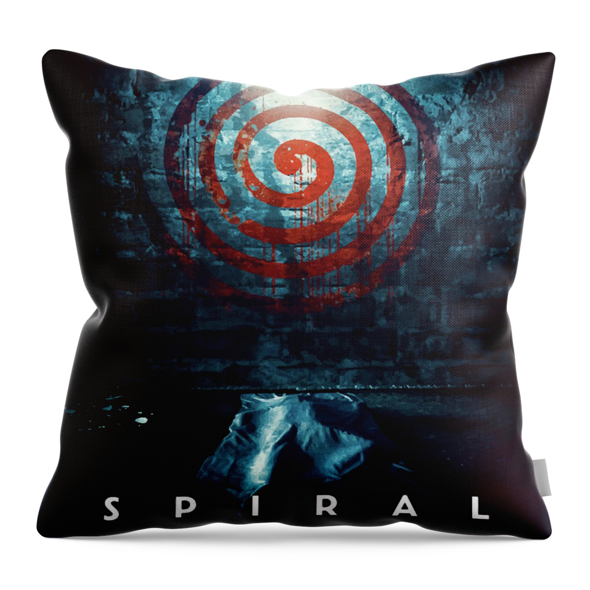 Movie Poster Throw Pillow featuring the digital art Spiral by Bo Kev