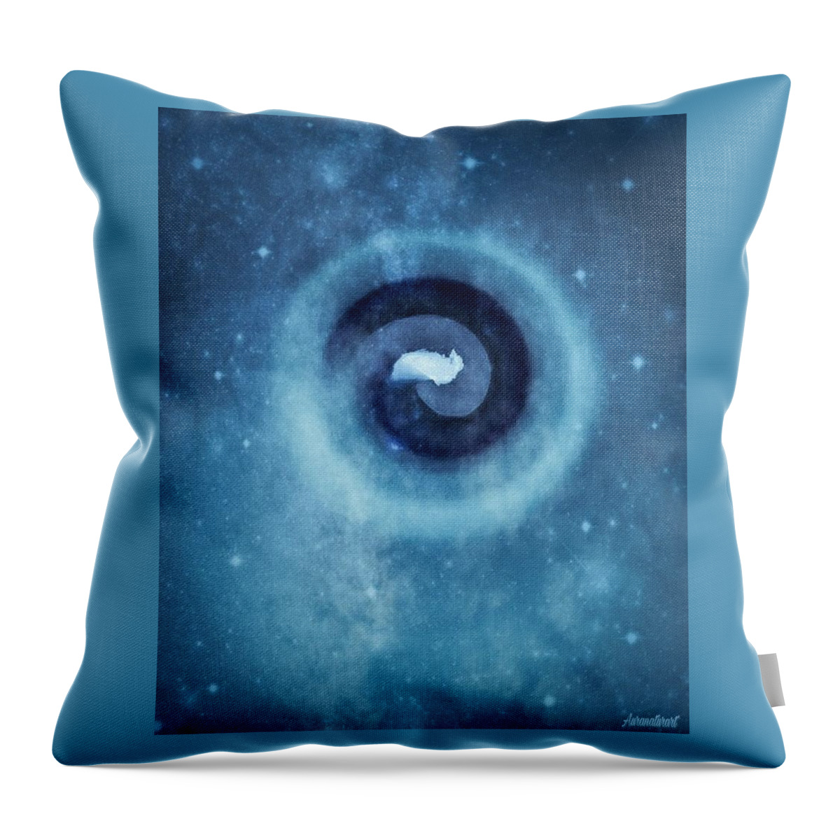 Spiral Throw Pillow featuring the digital art Spiral Original by Auranatura Art