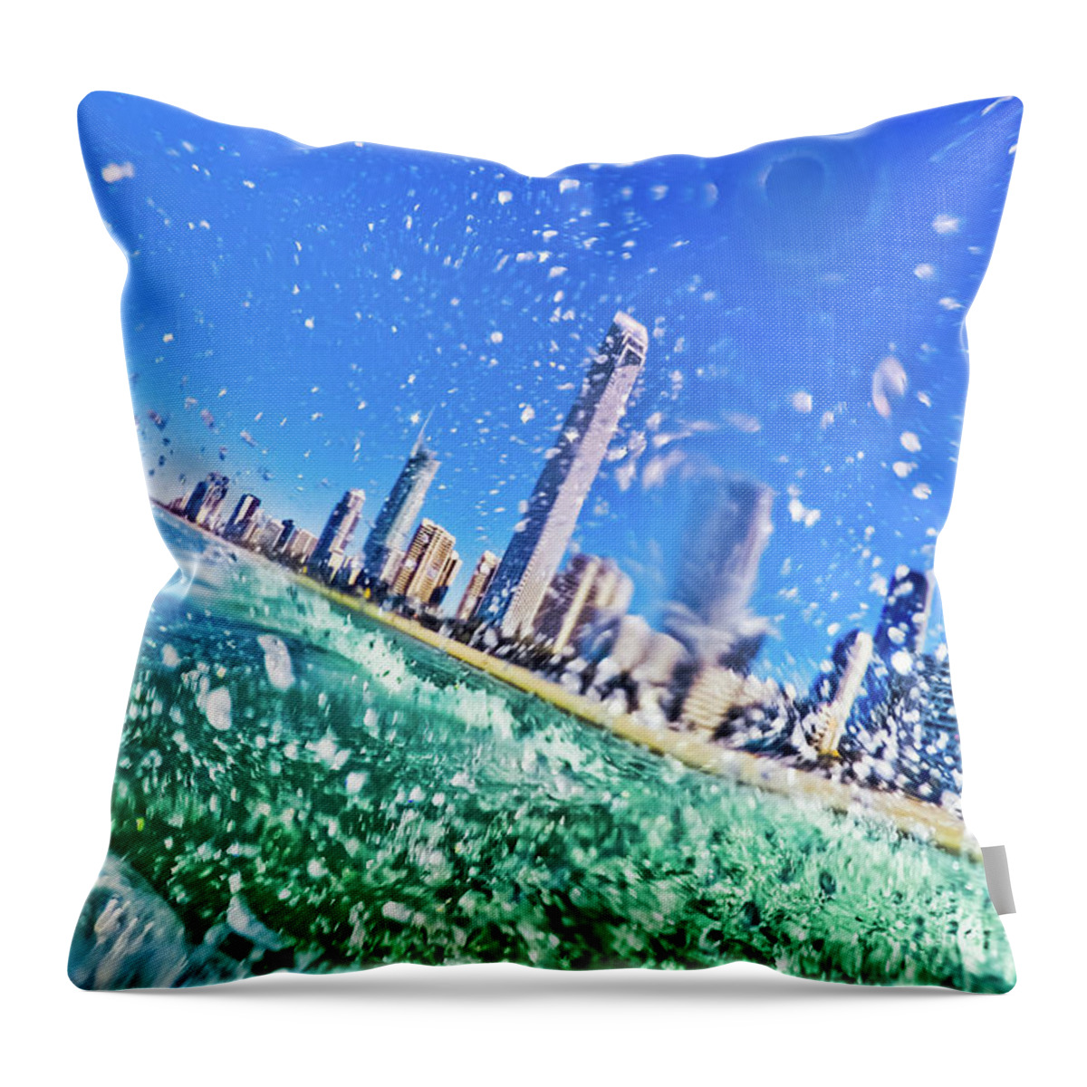 Australia Lifestyle Throw Pillow featuring the photograph Splash by Az Jackson