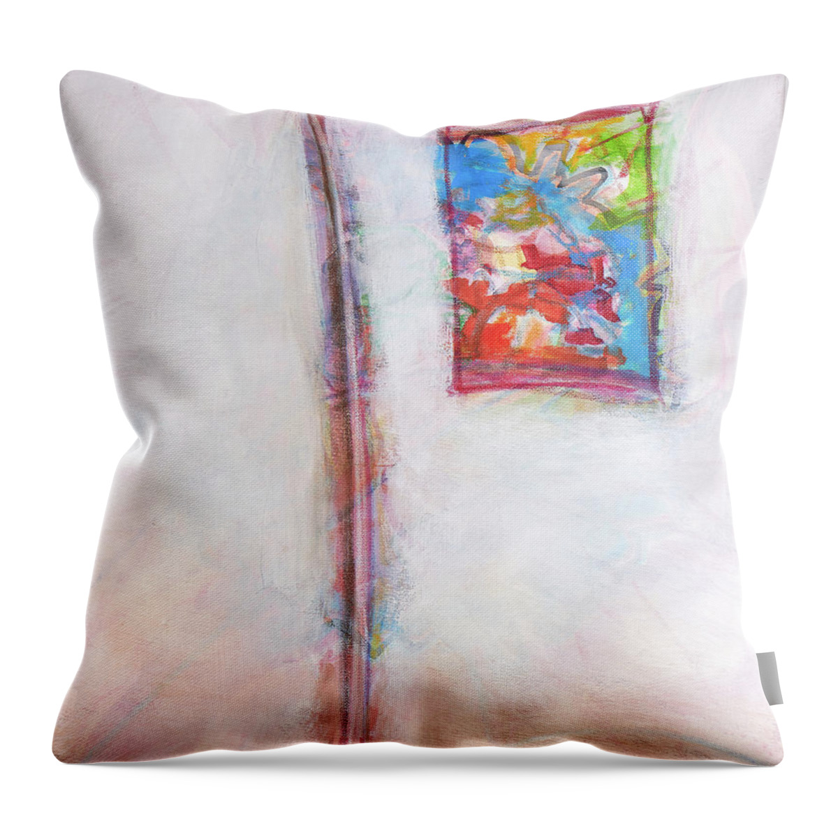  Throw Pillow featuring the painting Two-fold by Britta Burmehl