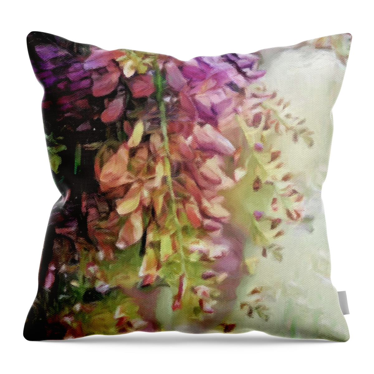 Spring Romance Throw Pillow featuring the digital art Spring Romance by Susan Maxwell Schmidt