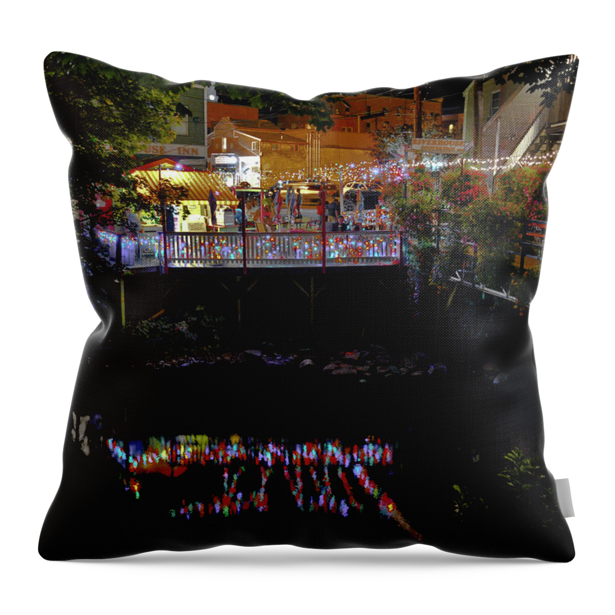 Camden Throw Pillow featuring the photograph St Ez by Jeff Cooper