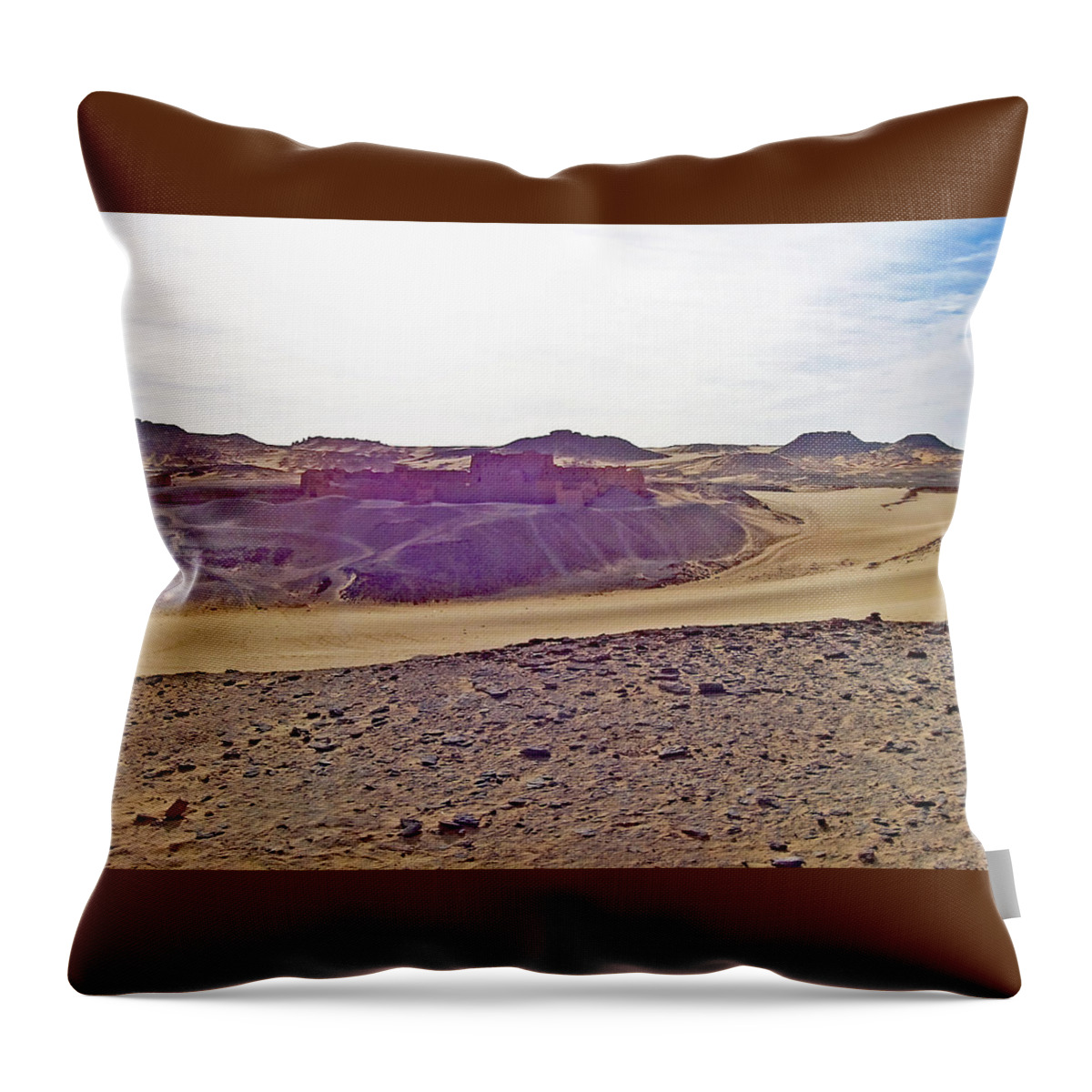 St. Simeon Throw Pillow featuring the photograph St. Simeon by Debbie Oppermann