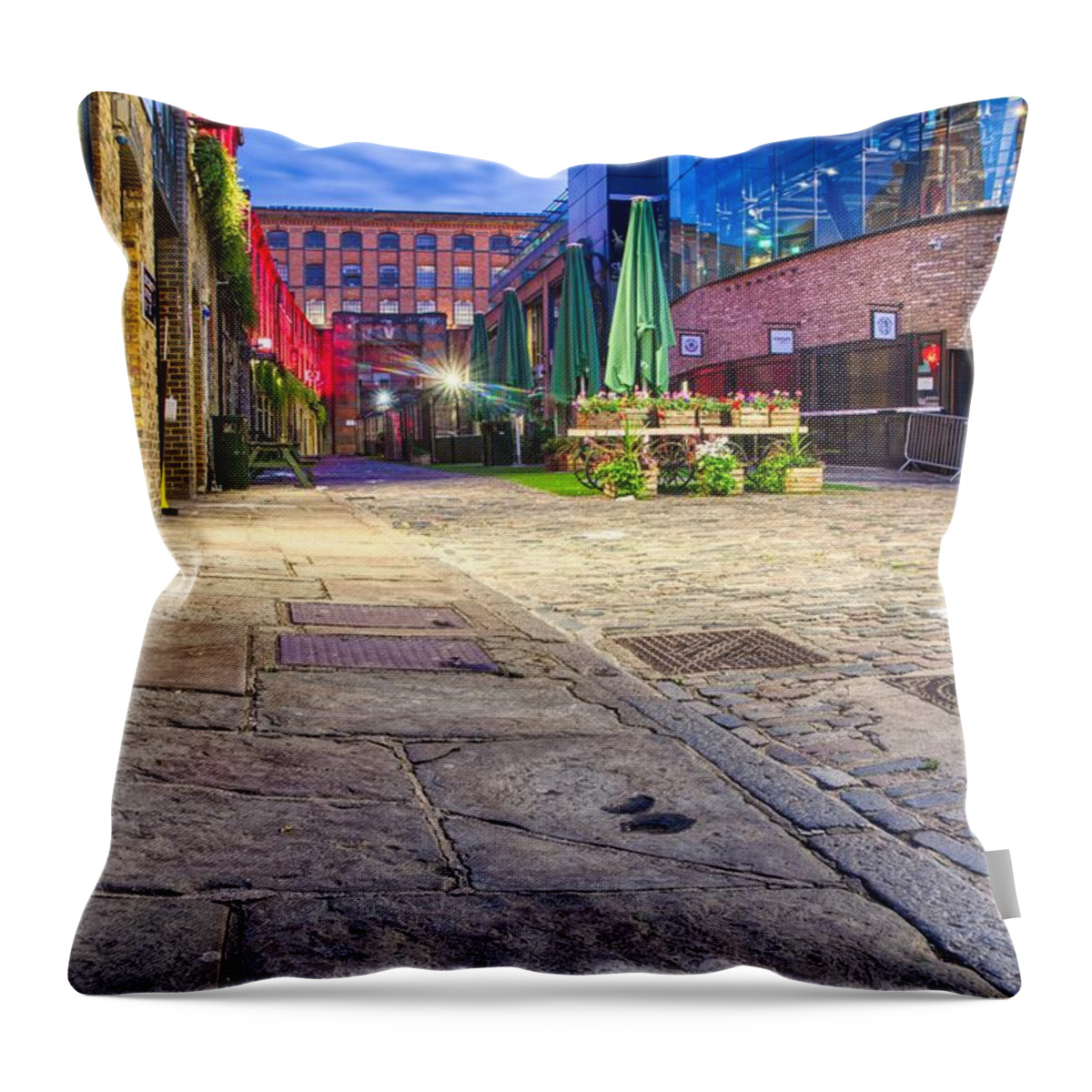 Camden Throw Pillow featuring the photograph Stables Market Camden Town by Raymond Hill