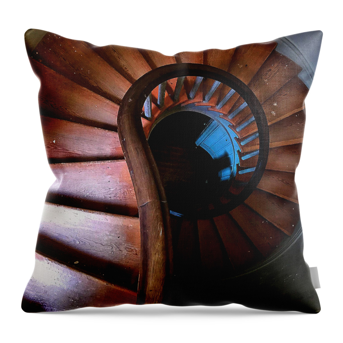  Throw Pillow featuring the photograph Stairway by Stephen Dorton