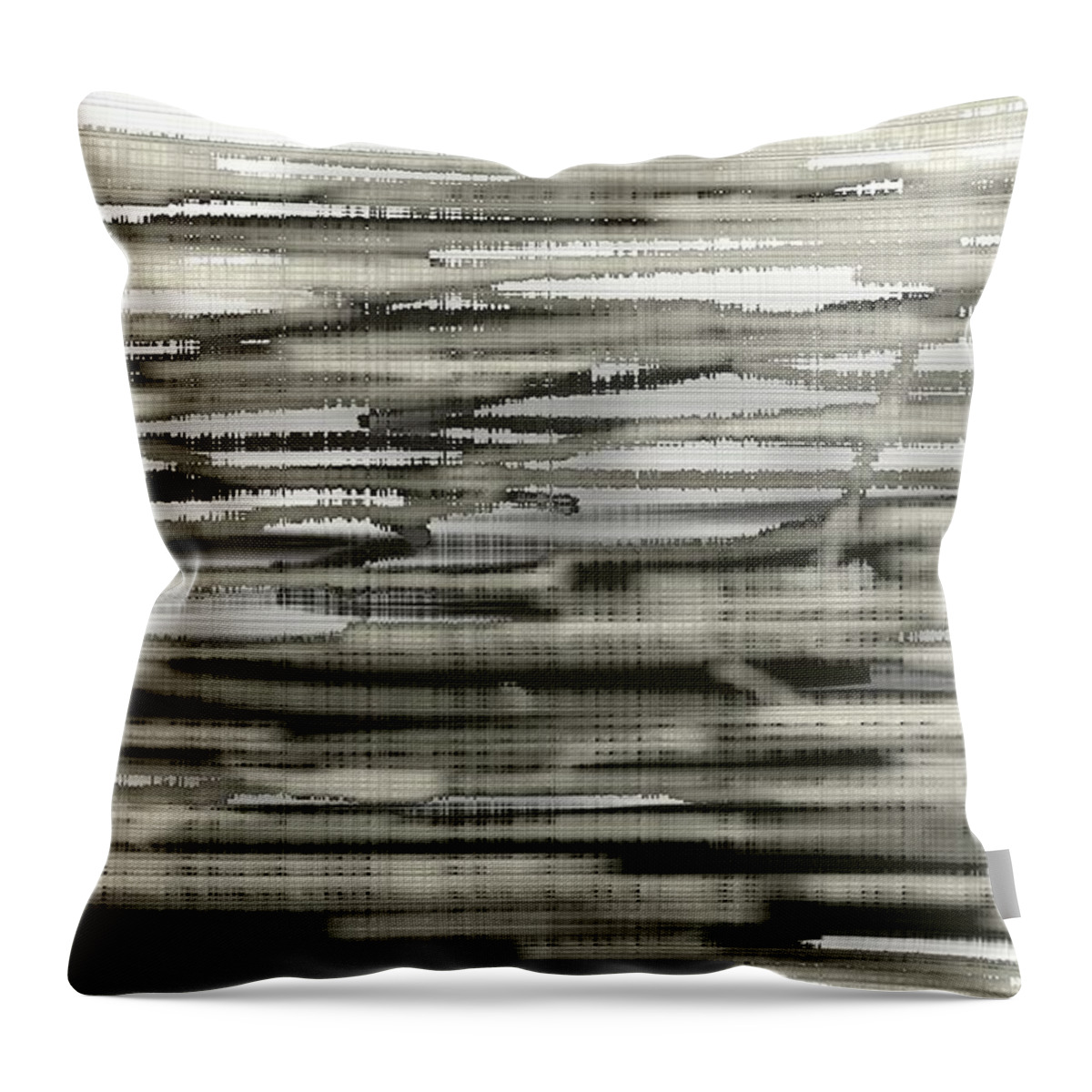 Nature Throw Pillow featuring the painting Stepping Stones by Naomi Jacobs