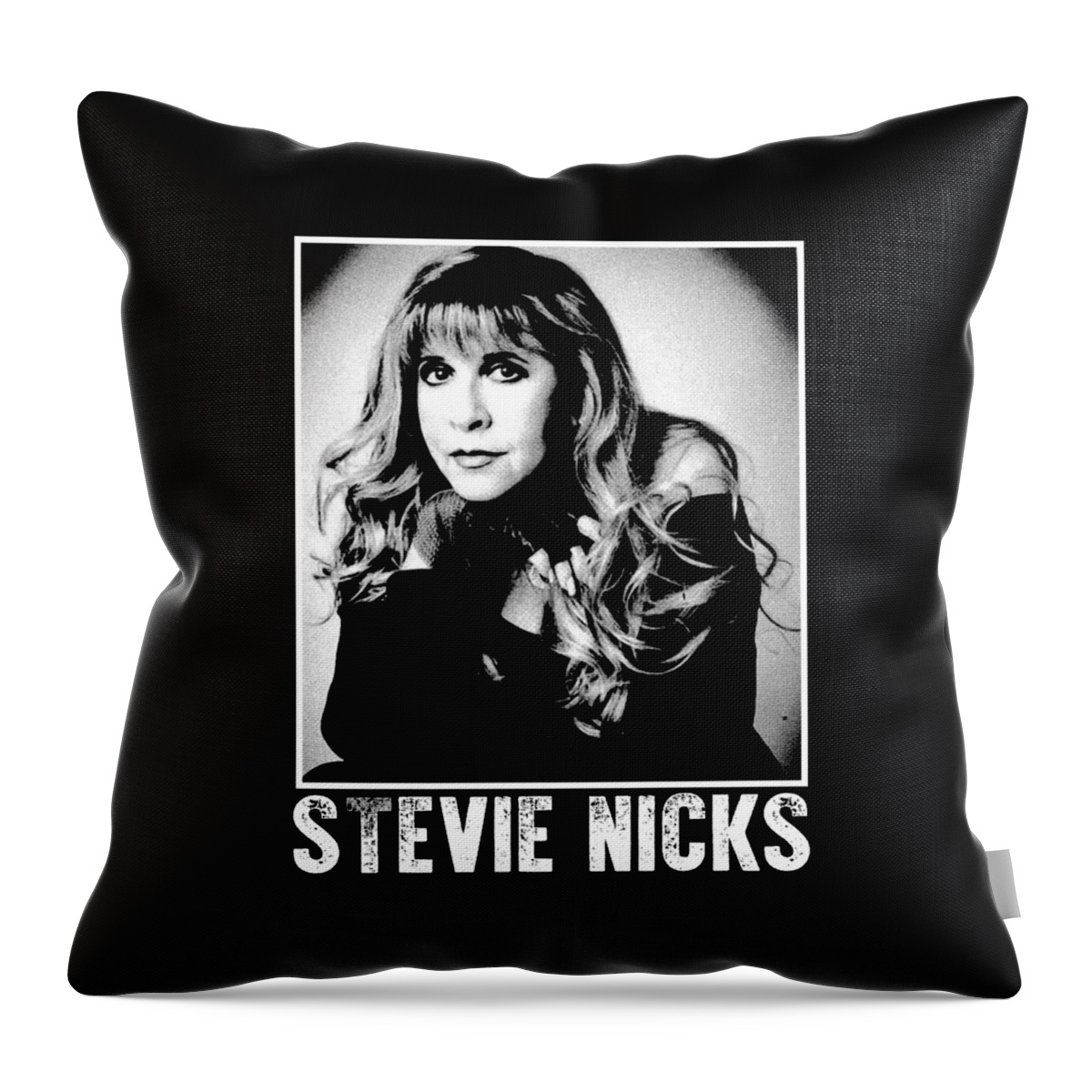 Stevie Nicks Throw Pillow featuring the digital art Stevie Nicks For Fans Gifts by Notorious Artist