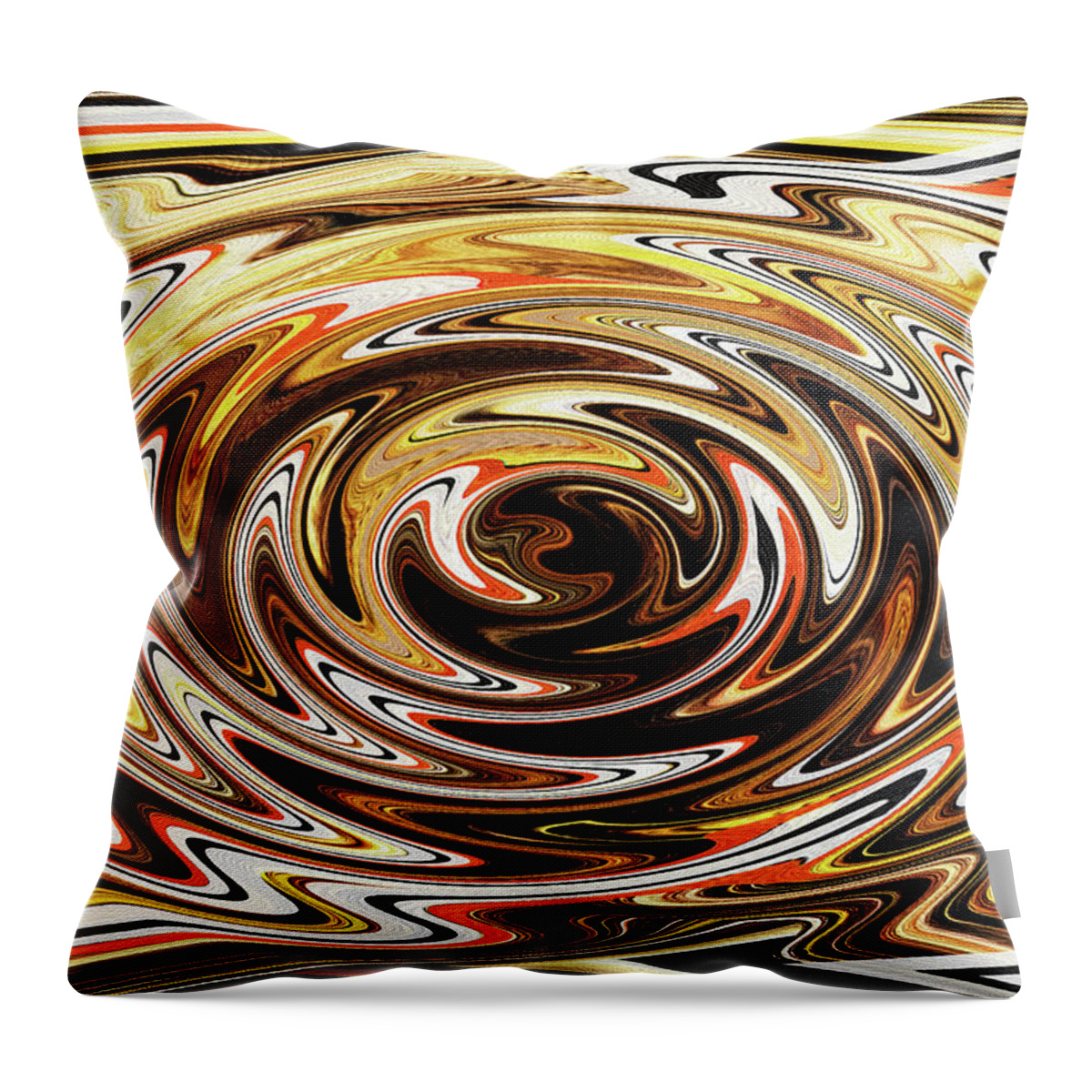 Sticks Again Abstract Throw Pillow featuring the digital art Sticks Again Abstract by Tom Janca