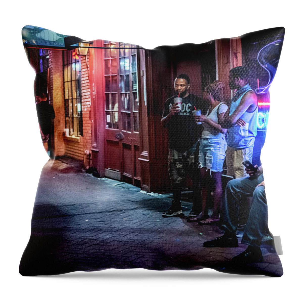 Greg Mimbs Throw Pillow featuring the photograph Stilettos Cabaret by Greg and Chrystal Mimbs