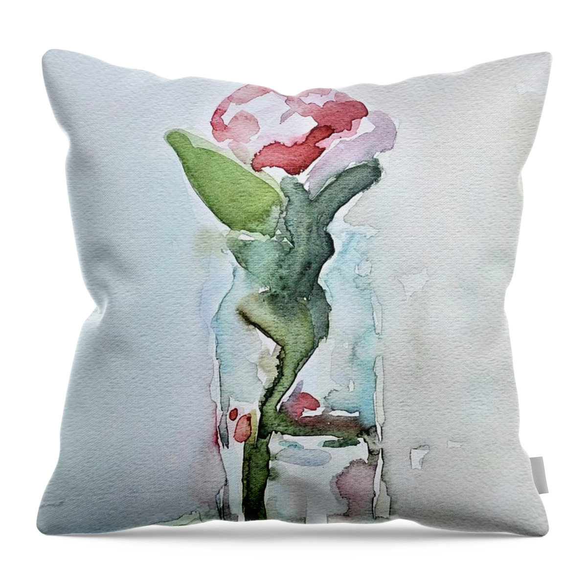  Throw Pillow featuring the painting Still Life by Mikyong Rodgers