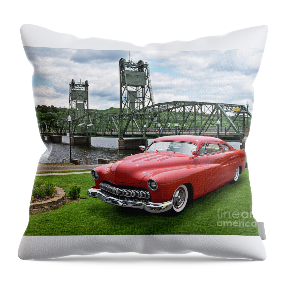 Stillwater Throw Pillow featuring the photograph Stillwater Lead Sled by Ron Long