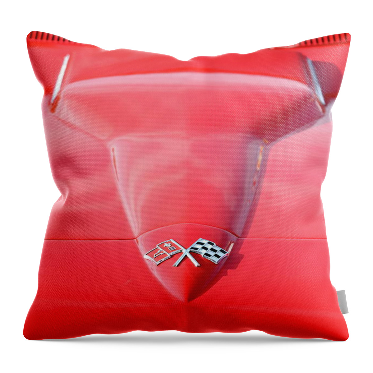 Chevrolet Throw Pillow featuring the photograph Sting Ray by Lens Art Photography By Larry Trager