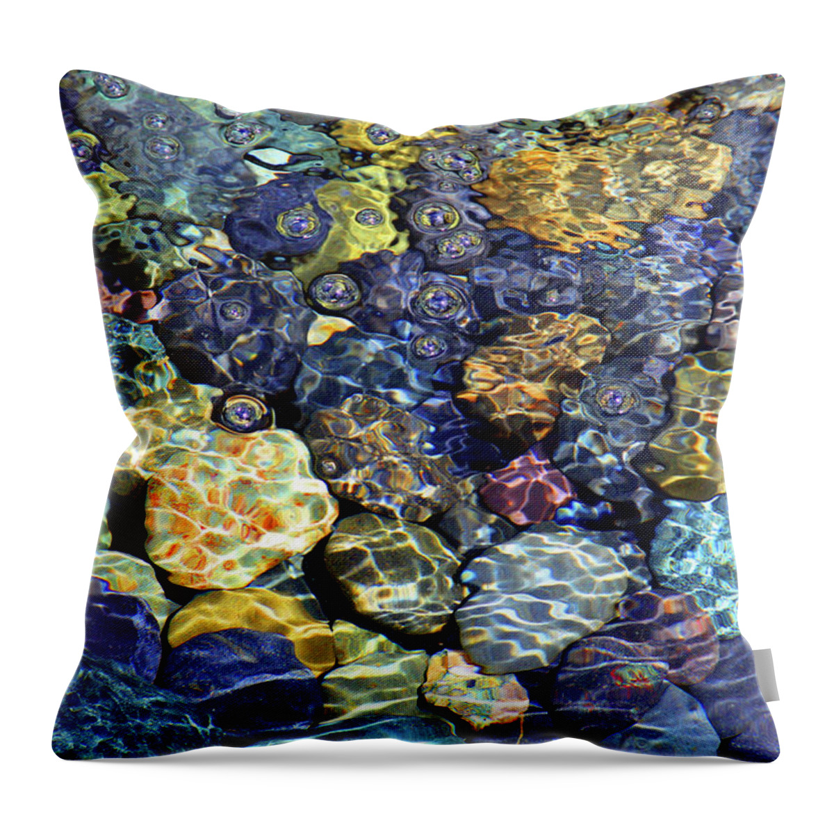 Stones Throw Pillow featuring the photograph Stones 6623 by Carolyn Stagger Cokley