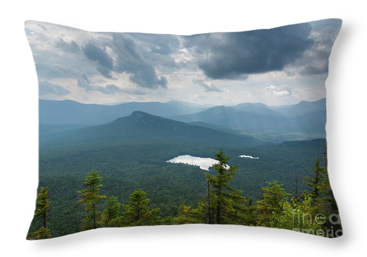  Backcountry Throw Pillow featuring the photograph Storm Clouds - White Mountains New Hampshire by Erin Paul Donovan