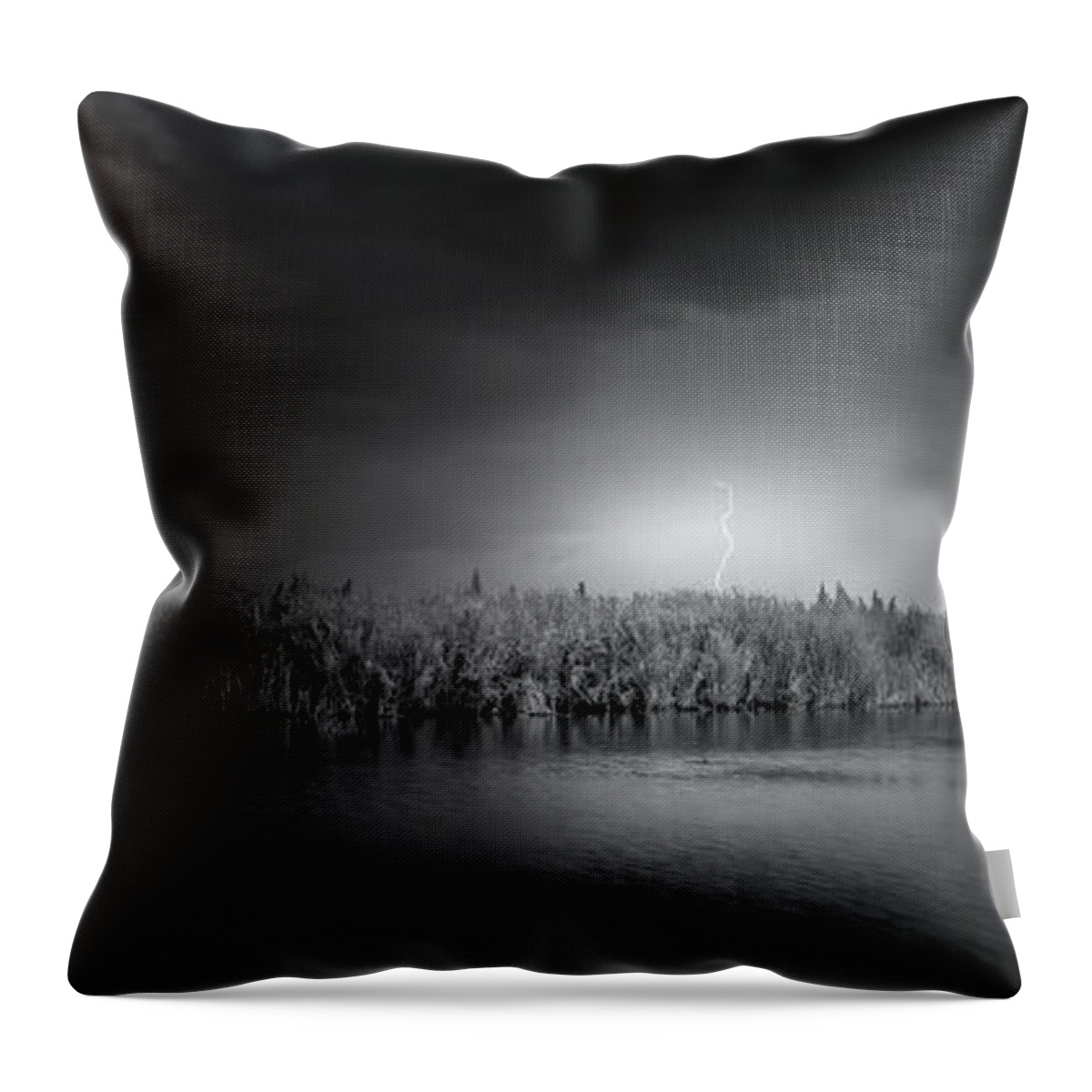 Lightning Throw Pillow featuring the photograph Storm Front by Mark Andrew Thomas