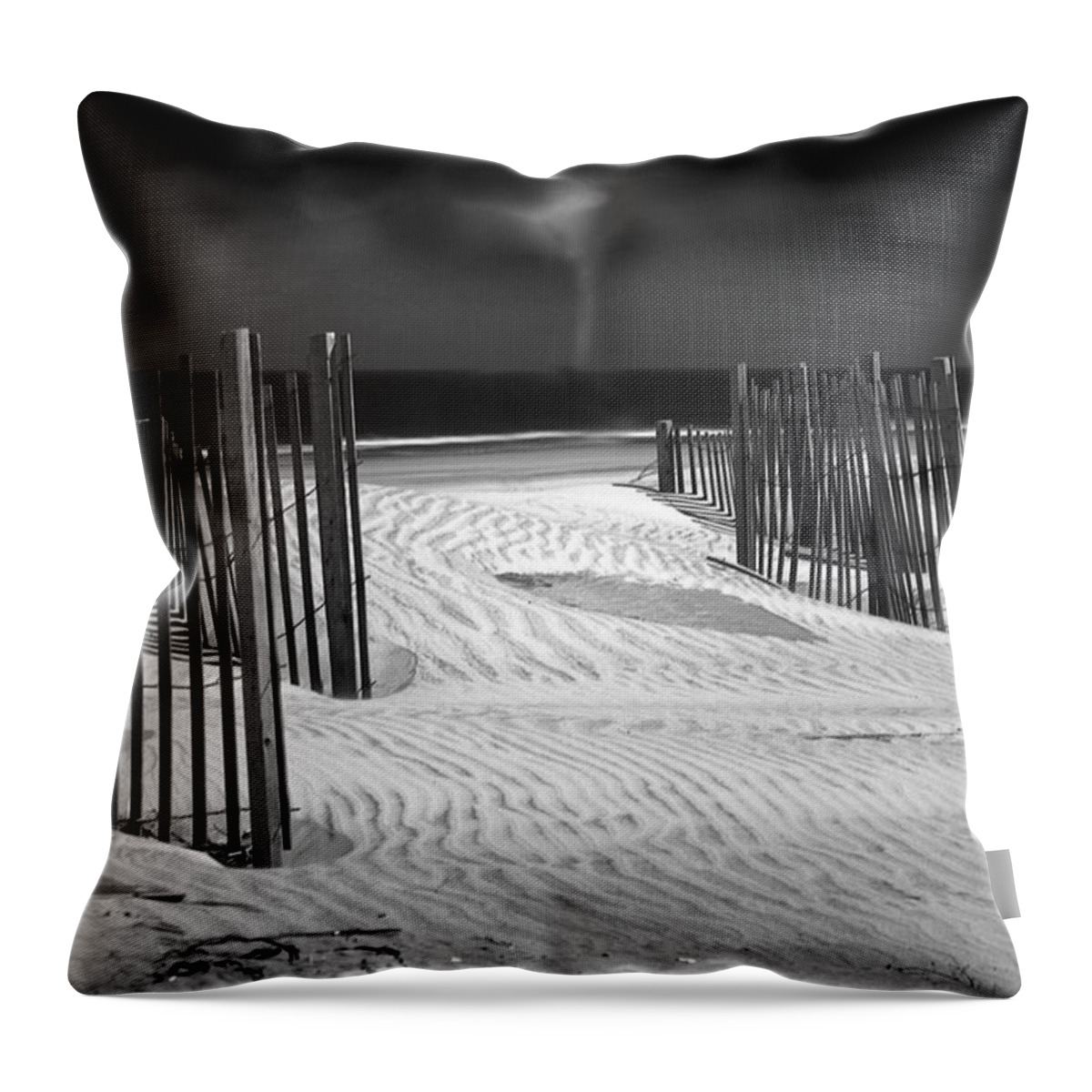 Maritime Throw Pillow featuring the photograph Storm on the Horizon by Anthony M Davis
