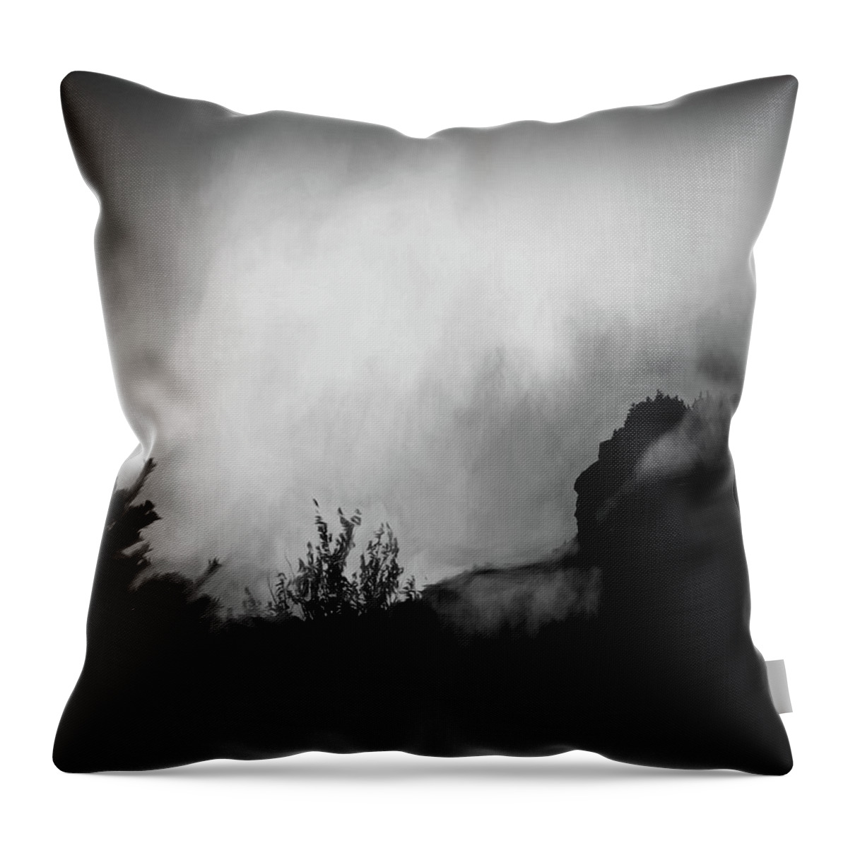 Indian Head Throw Pillow featuring the photograph Storm Over Mt Pemigewasset by Wayne King