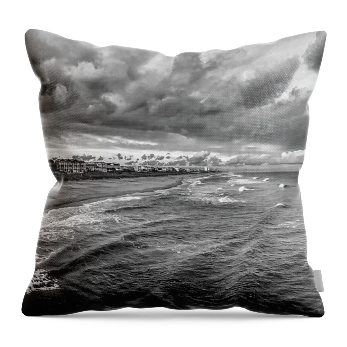  Throw Pillow featuring the photograph Stormy Morning by Phil Mancuso