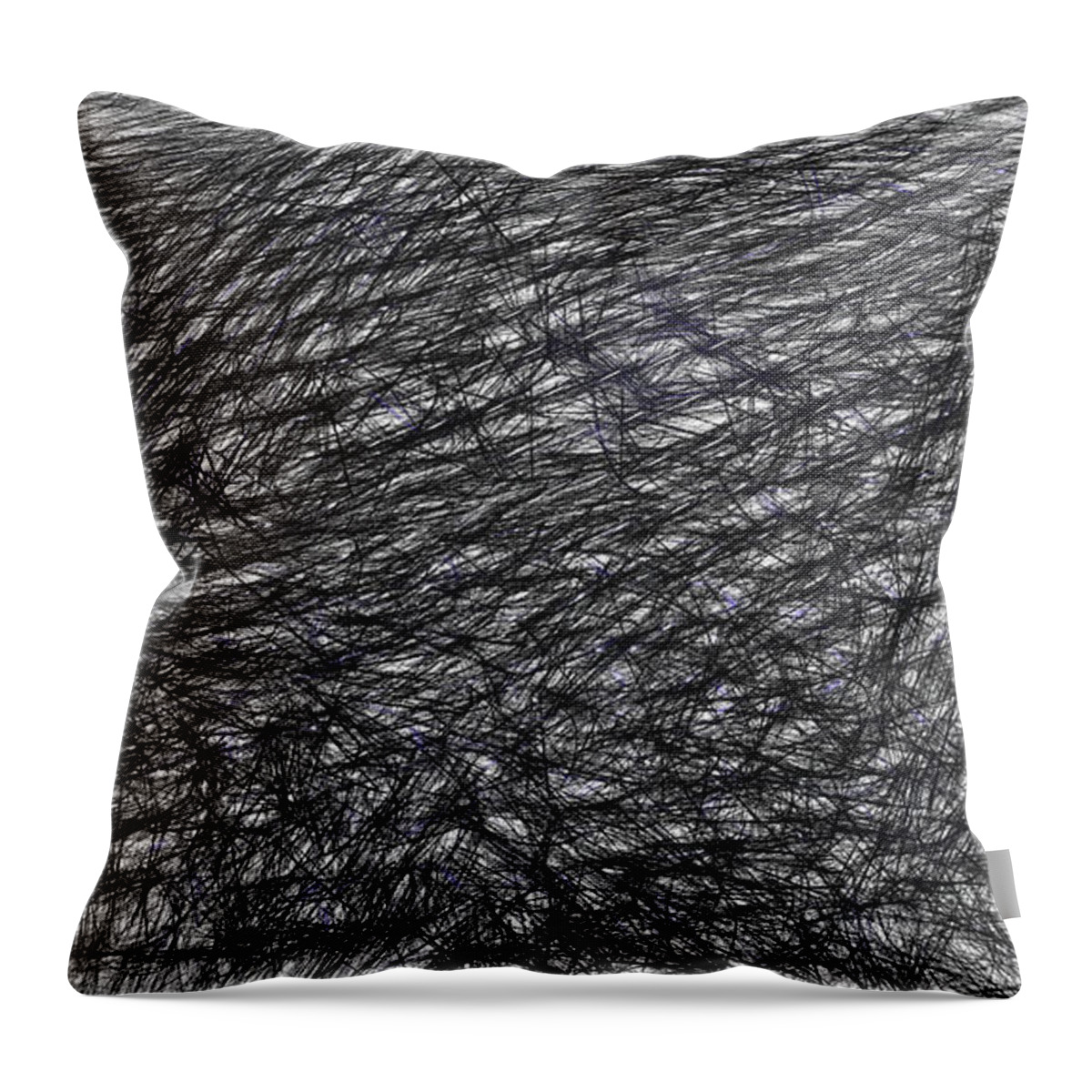 Monochrome Throw Pillow featuring the digital art Strategic planning by Jeff Iverson