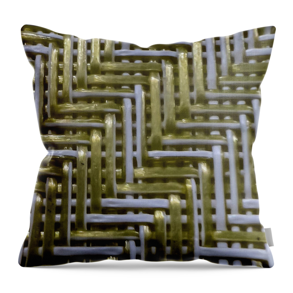 Abstract Art Throw Pillow featuring the photograph Straw Abstract by Ron Roberts