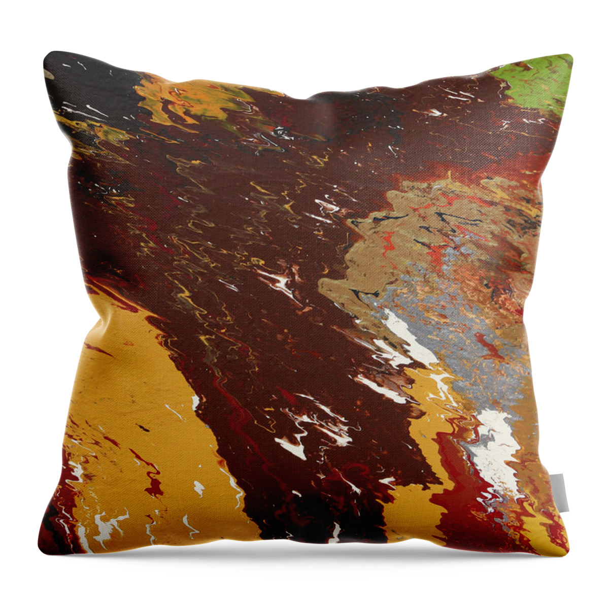 Fusionart Throw Pillow featuring the painting Strive by Ralph White