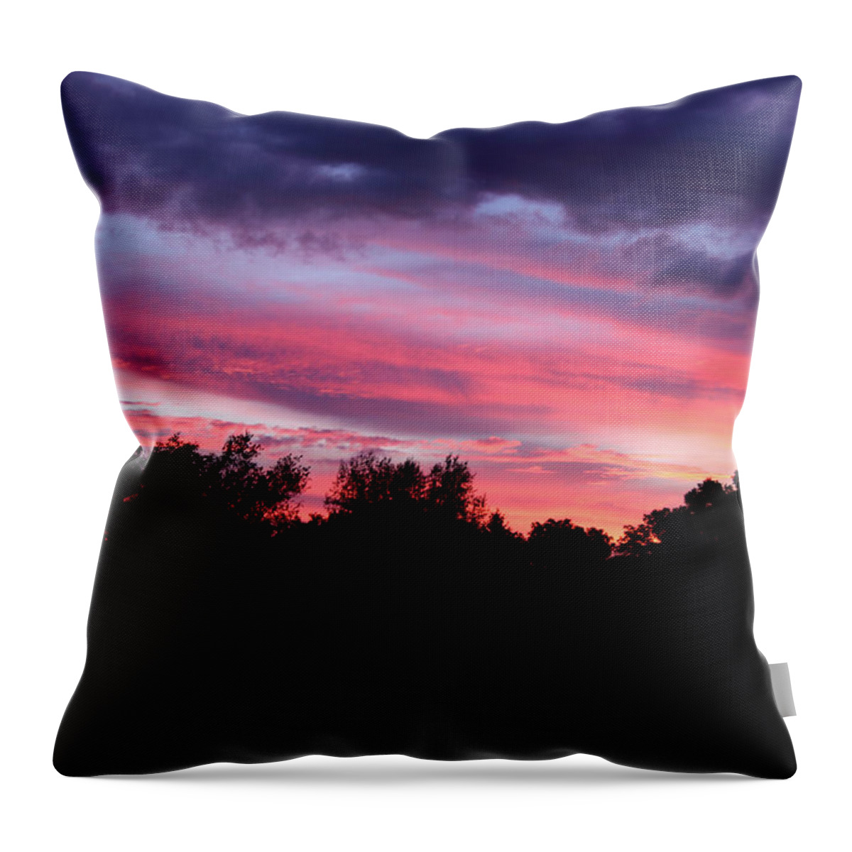 Sunset Throw Pillow featuring the photograph Stunning by Linda Goodman