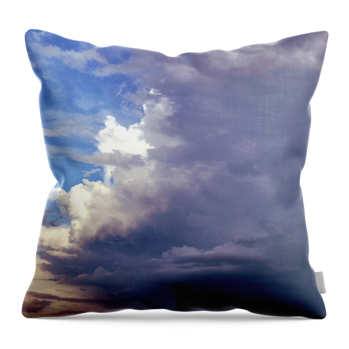 Weather Throw Pillow featuring the photograph Summer Shower by Ally White