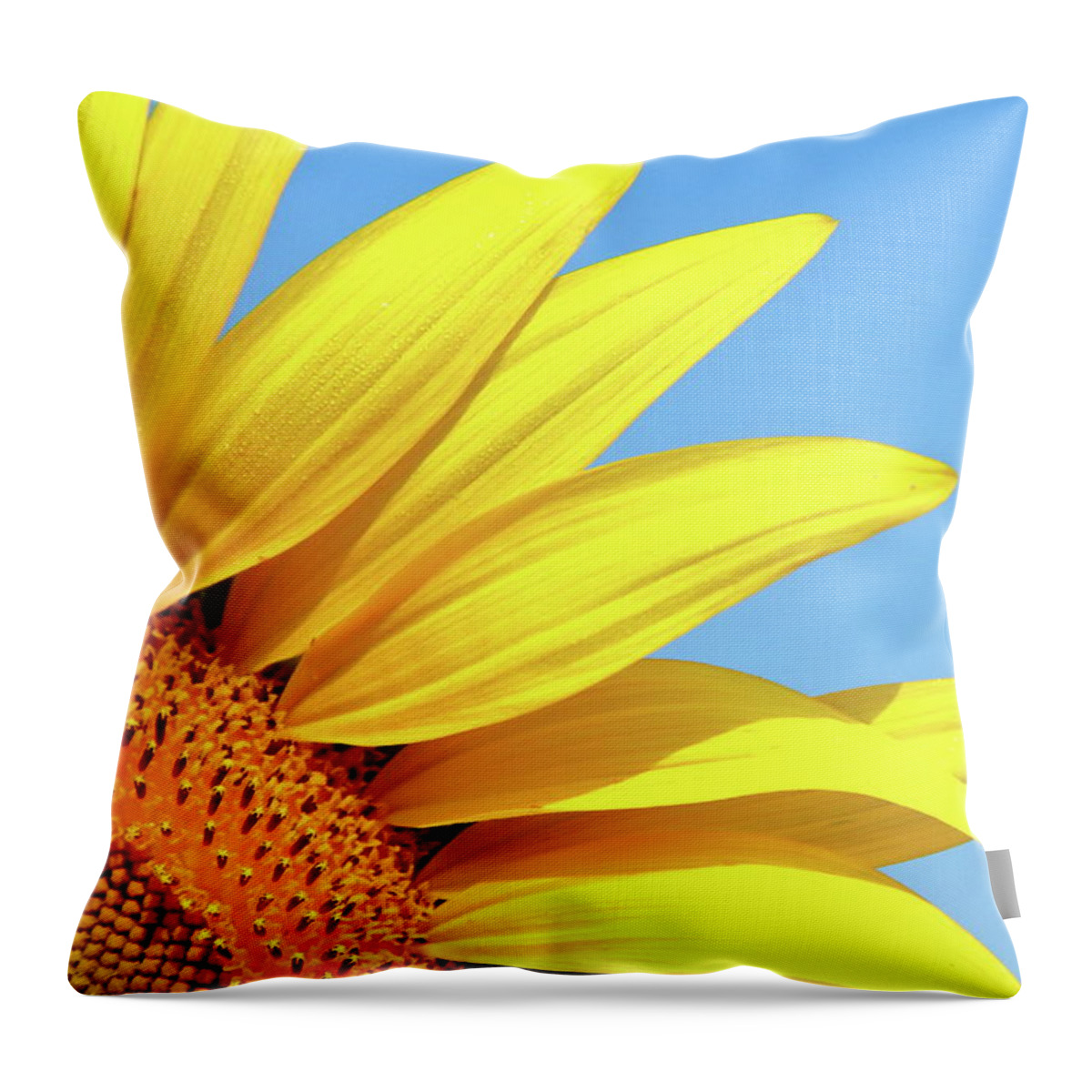 Sunflower Throw Pillow featuring the photograph Summer Shunshine by Lens Art Photography By Larry Trager