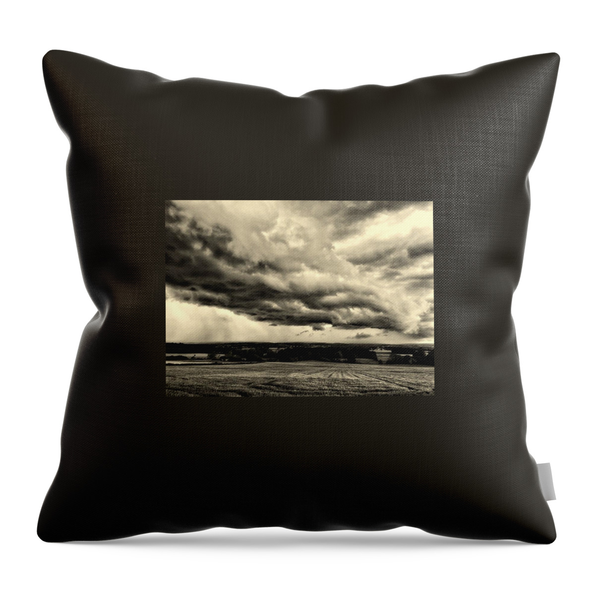Summer Storm Throw Pillow featuring the photograph Summer Storm by Mark Egerton