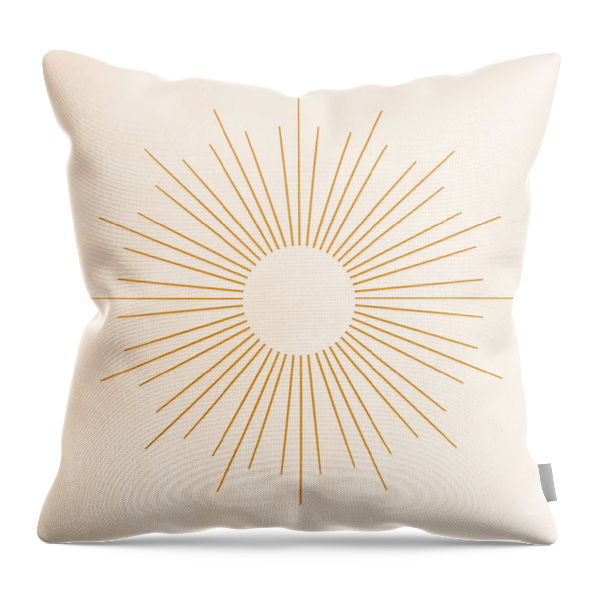 Sun Throw Pillow featuring the painting Sunburst II by Ink Well