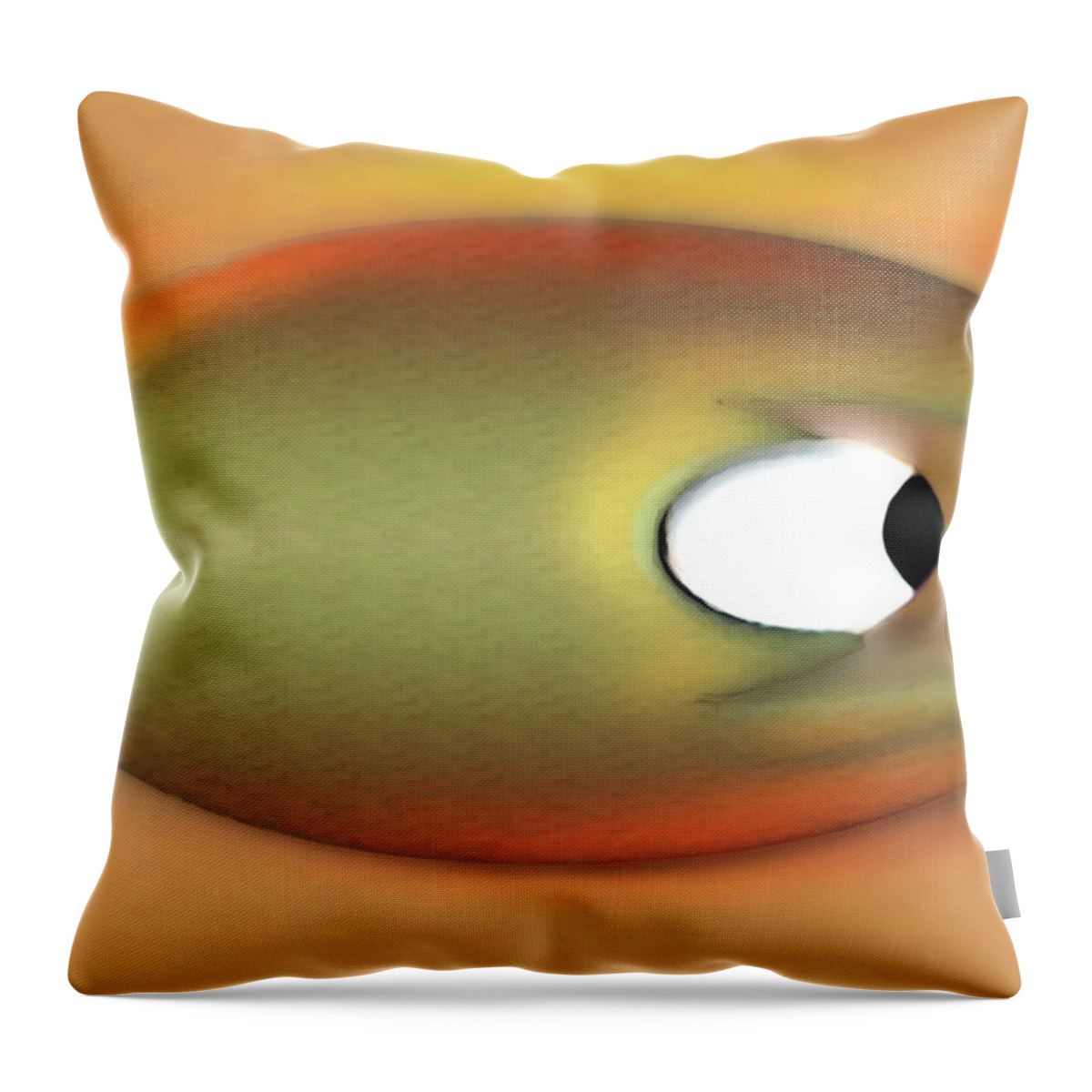 Digital Art Throw Pillow featuring the drawing Sunny Eagerman by Luc Van de Steeg