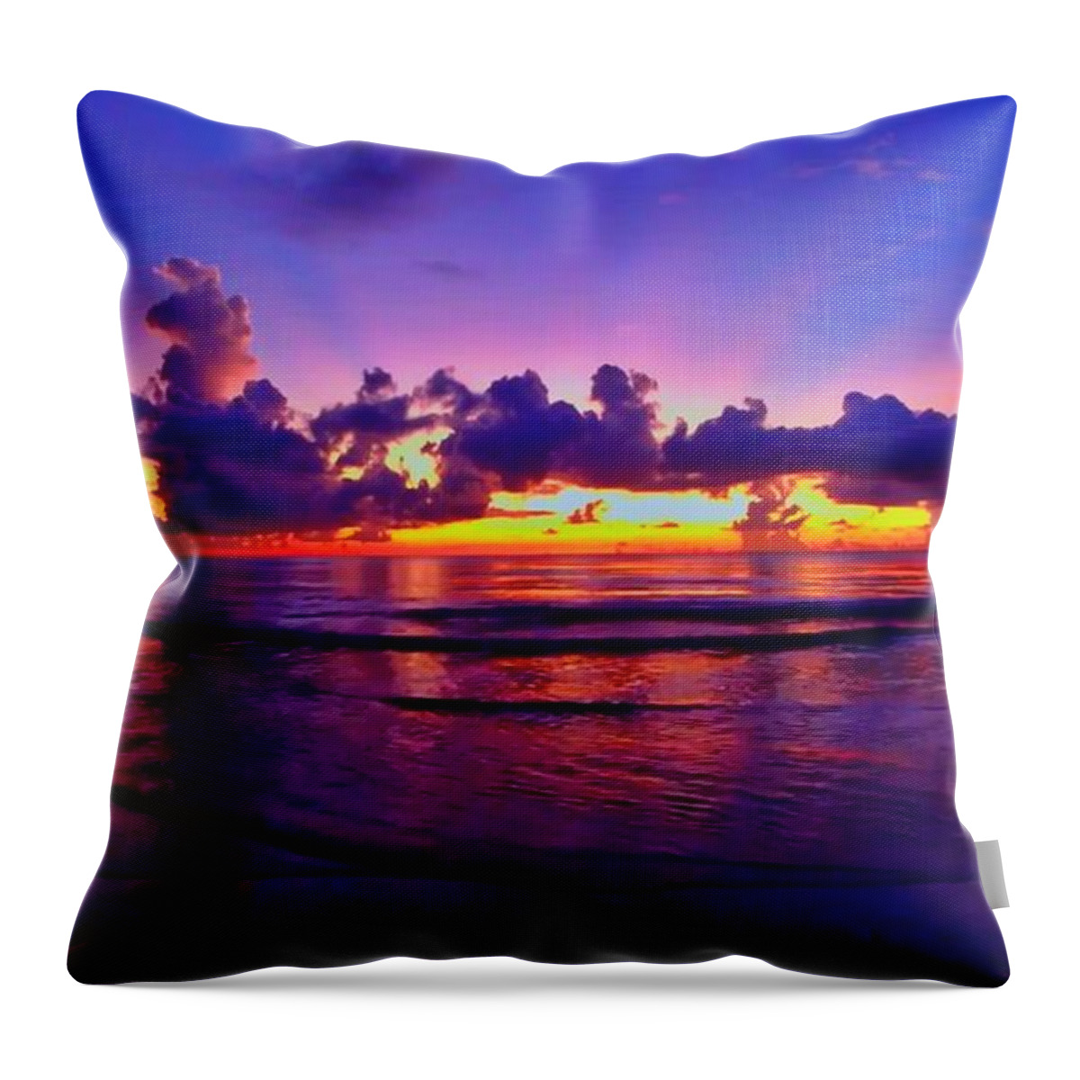 Sunrise Throw Pillow featuring the photograph Sunrise Beach 26 by Rip Read