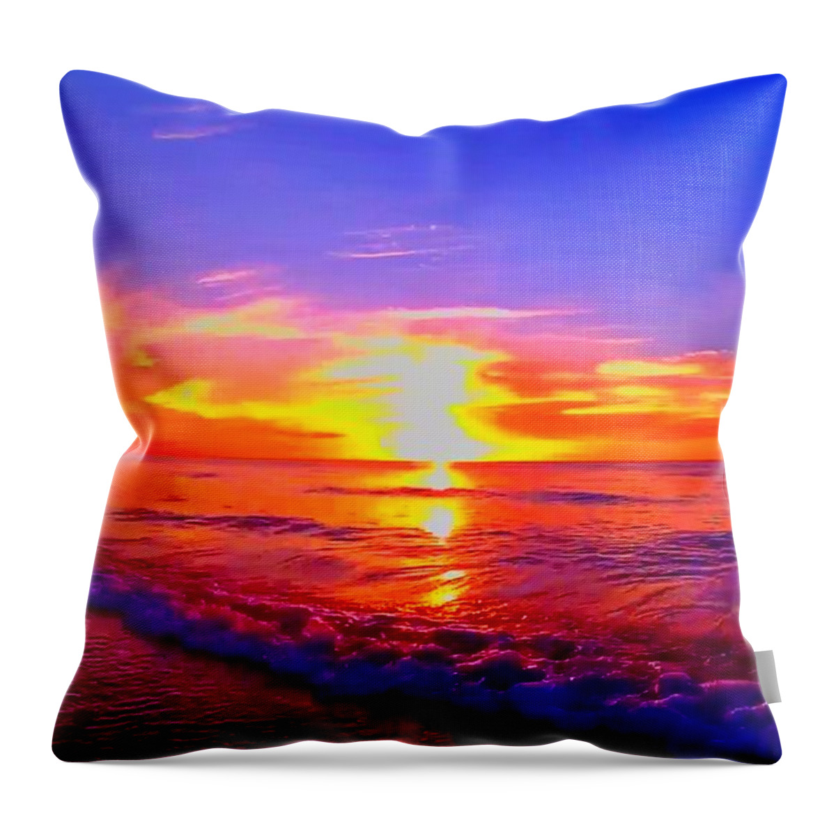 Sunrise Throw Pillow featuring the photograph Sunrise Beach 27 by Rip Read