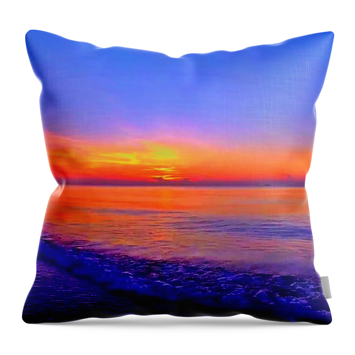 Sunrise Throw Pillow featuring the photograph Sunrise Beach 43 by Rip Read