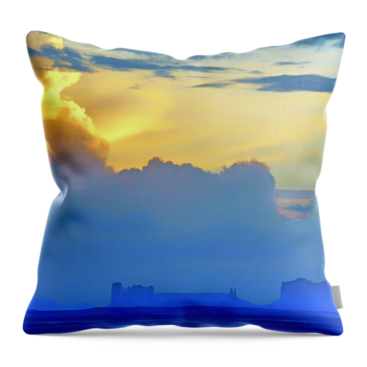 Utah Throw Pillow featuring the photograph Sunset - 1 - Valley of the Gods - Utah by Nikolyn McDonald