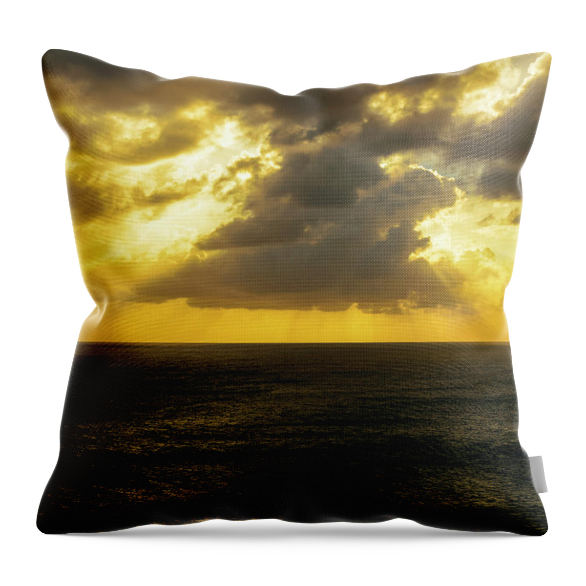 Color Throw Pillow featuring the photograph Sunset 4 by AE Jones