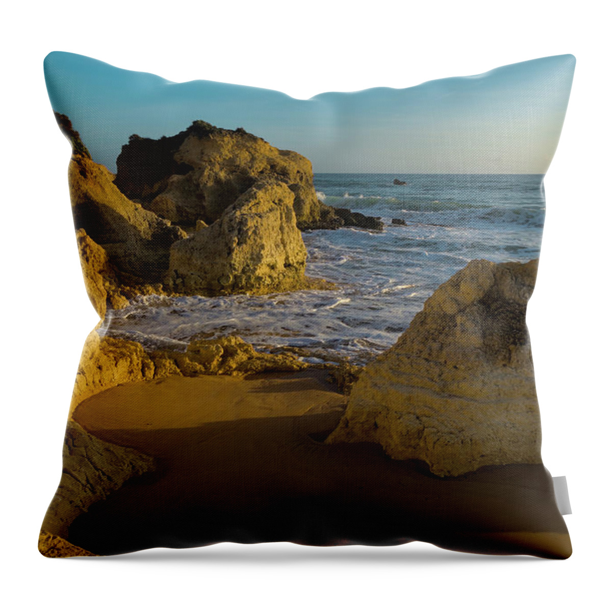 Beach Throw Pillow featuring the photograph Sunset at Gale East Beach by Angelo DeVal