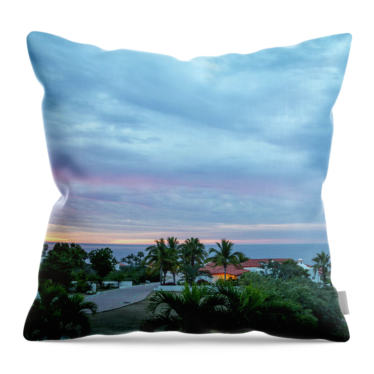 Arch Throw Pillow featuring the photograph Sunset in Cabo 4 by Cindy Robinson