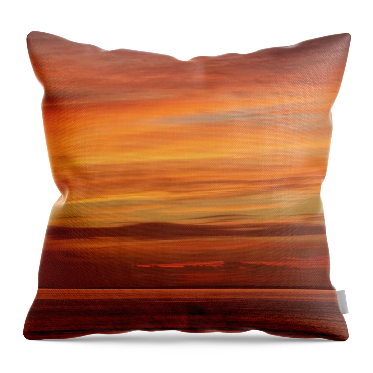 Sunset Throw Pillow featuring the photograph Sunset Lover by Diane Le Gac