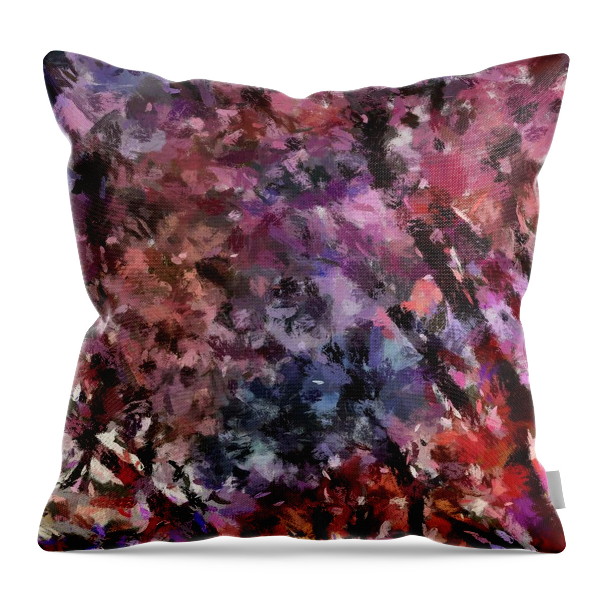 Sunset Throw Pillow featuring the mixed media Sunset on the Shortest Day by Christopher Reed