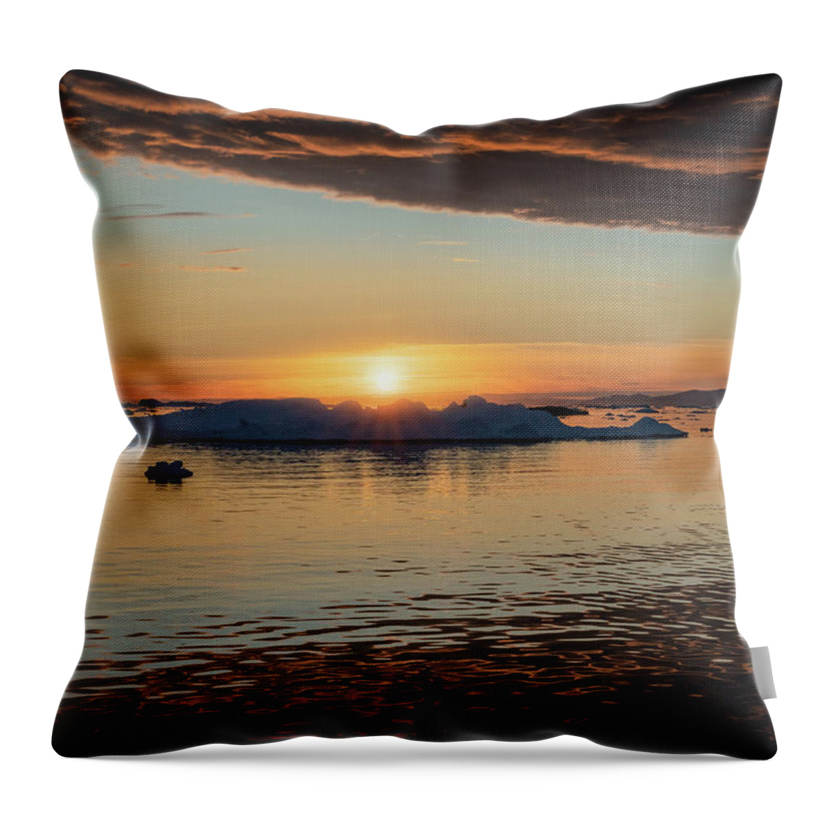 Sunrise Throw Pillow featuring the photograph Sunset or sunrise? by Anges Van der Logt