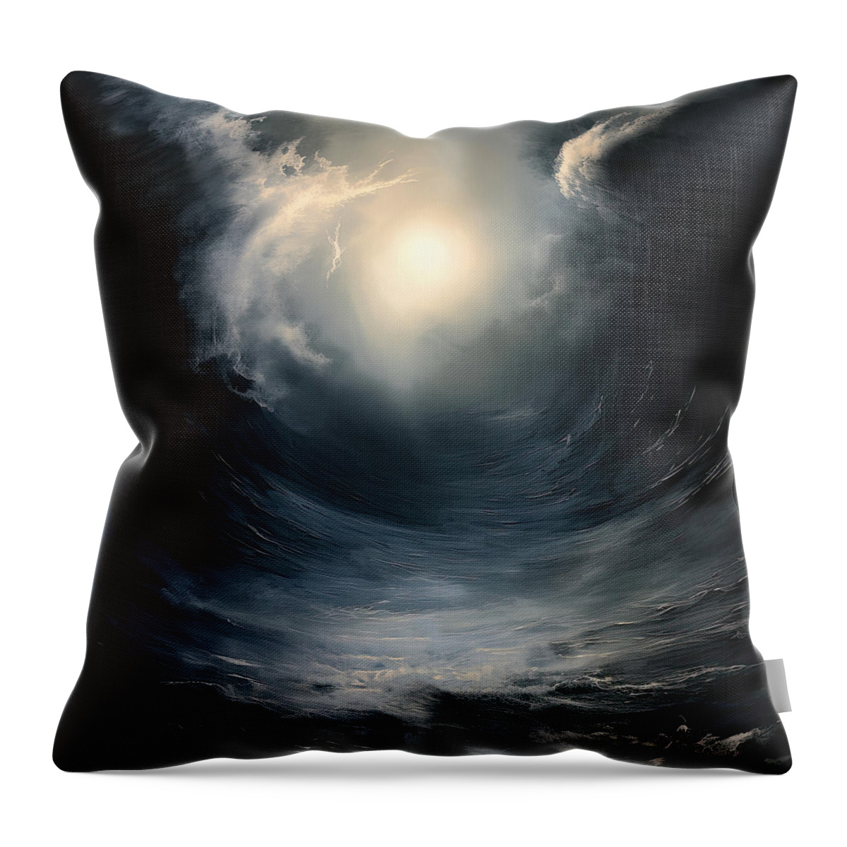 Navy Blue Throw Pillow featuring the photograph Surreal Journey - Voyage Through the Subconscious Mind by Lourry Legarde