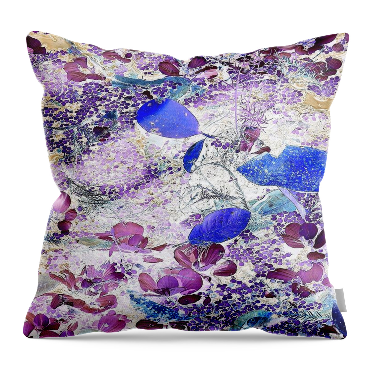 Abstract Throw Pillow featuring the digital art Swamp Fantasy by John Hintz