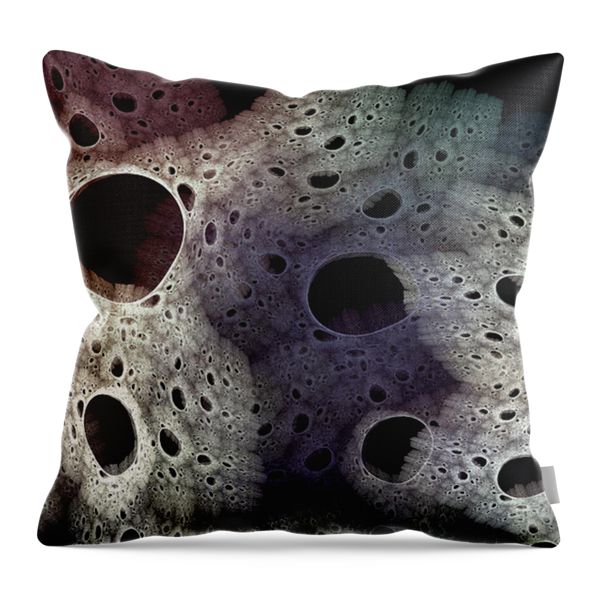 Abstract Throw Pillow featuring the painting Sweet Dreams - Modern Abstract Fractal Art by Modern Abstract