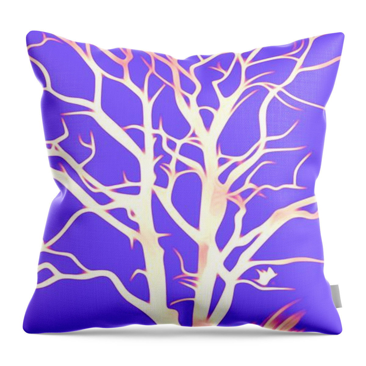 Tree Throw Pillow featuring the digital art Sweet Fall by Auranatura Art