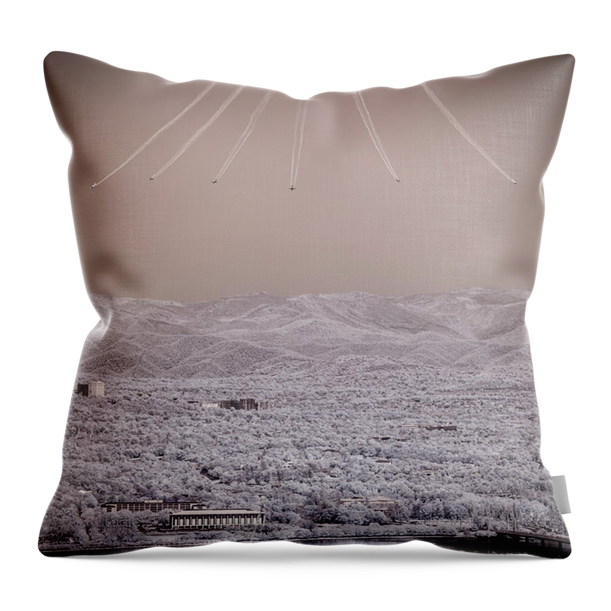 Australian Air Force Throw Pillow featuring the photograph Sweet Invasion by Ari Rex